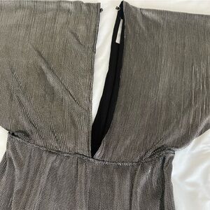 Lover + Friends Metallic Plunge Jumpsuit